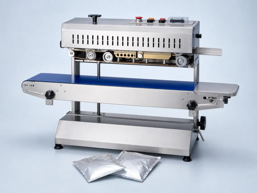Stainless steel continuous band sealing machine