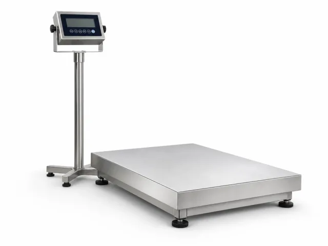 Industrial platform weighing scale with separate display